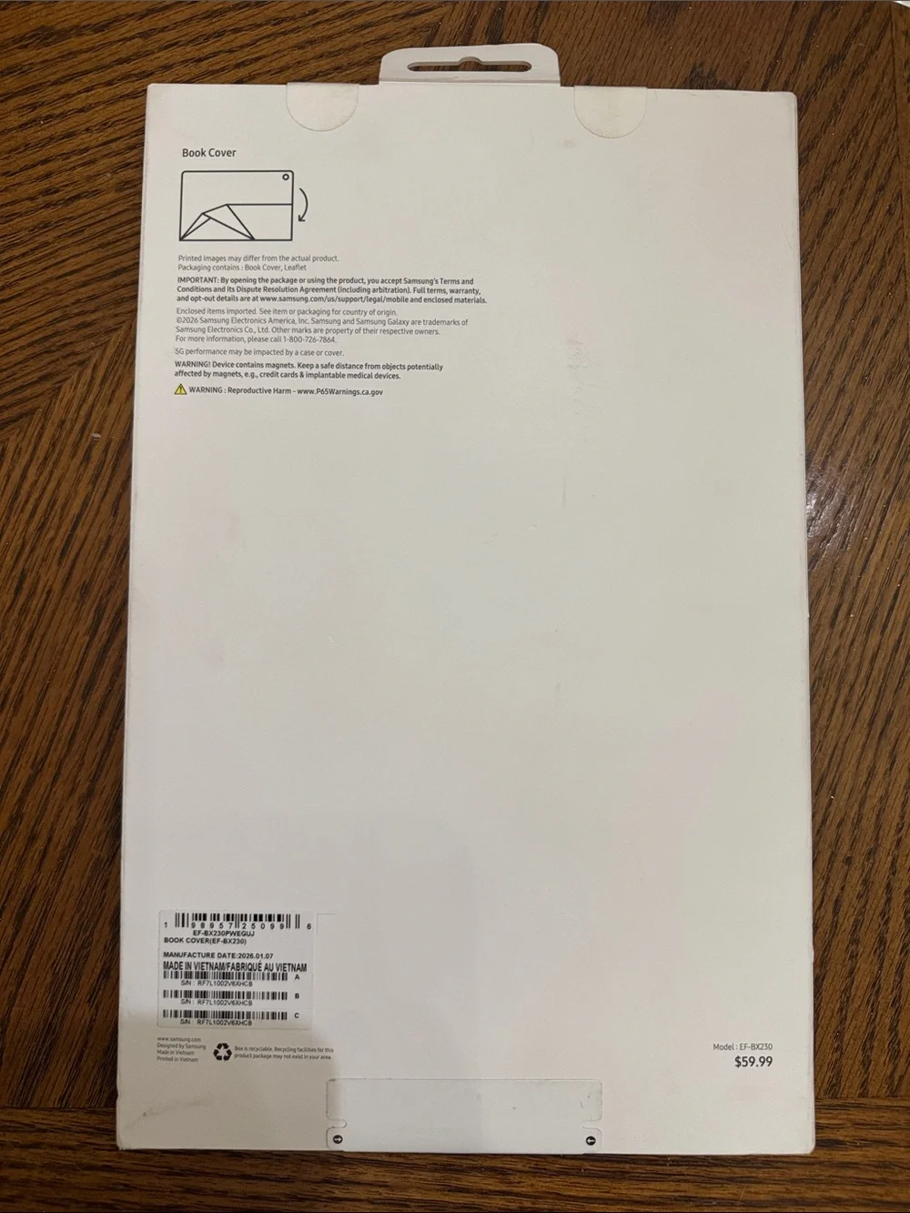 NEW Samsung White Book Cover for Galaxy Tab A11 (A11 + 5G)